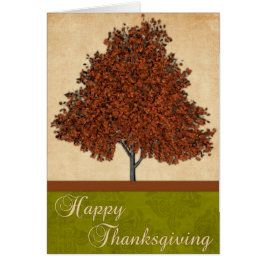 Fall Tree : Glückwunschkarte zum Erntedankfest