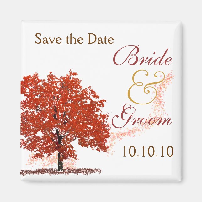Fall Tree Rett-The-Date Magnet (Vorne)