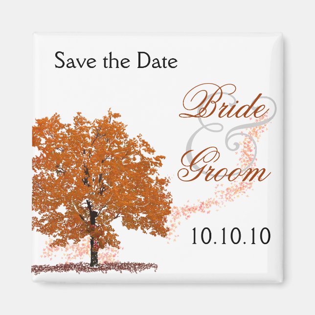 Fall Tree Rett-The-Date-Rust II Magnet (Vorne)