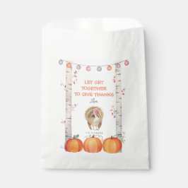 Fall Trees Pumpkins Türkei Erntedank Party Geschenktütchen