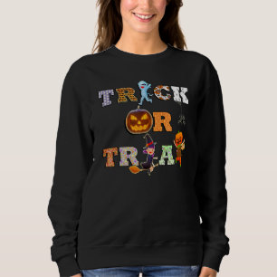 Fall Trick oder Treat Halloween Sweatshirt