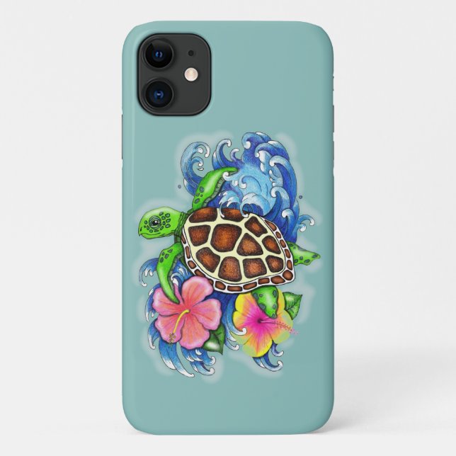 Fall Tropical Sea Turtles Case-Mate iPhone Hülle (Rückseite)