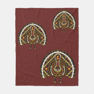Fall Türkei Fleece Blanket