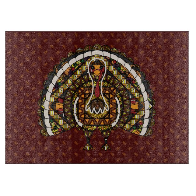 Fall Türkei Glasschnitt Schneidebrett (Vorderseite)