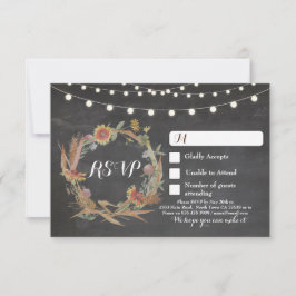 Fall-UAWG Hochzeitskarte RSVP Karte