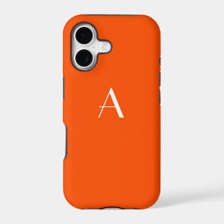 Fall Vermilion Red Monogram iPhone 5