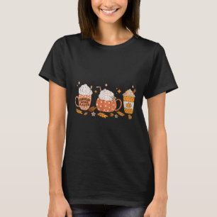 Fall Vibes Autumn Pumpkin Speckkaffee T-Shirt