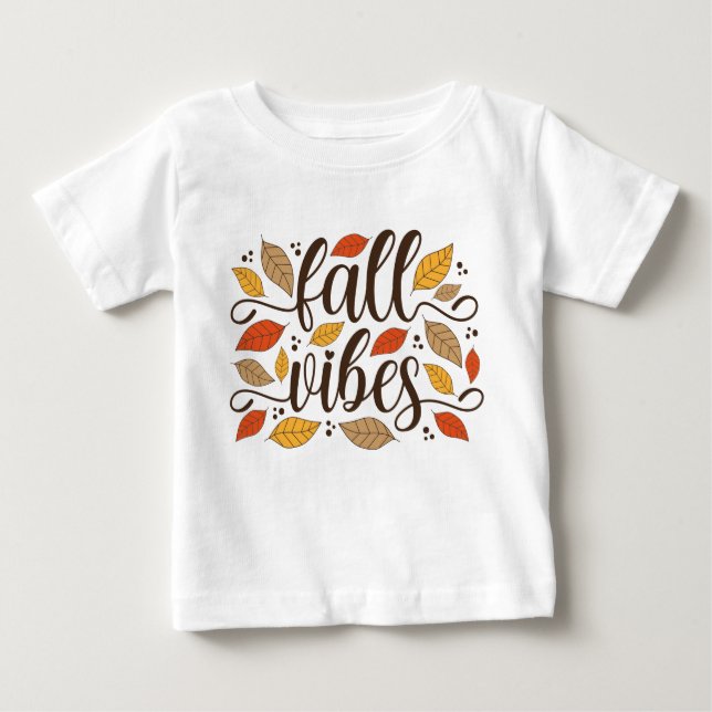 Fall Vibes Baby T-shirt (Vorderseite)