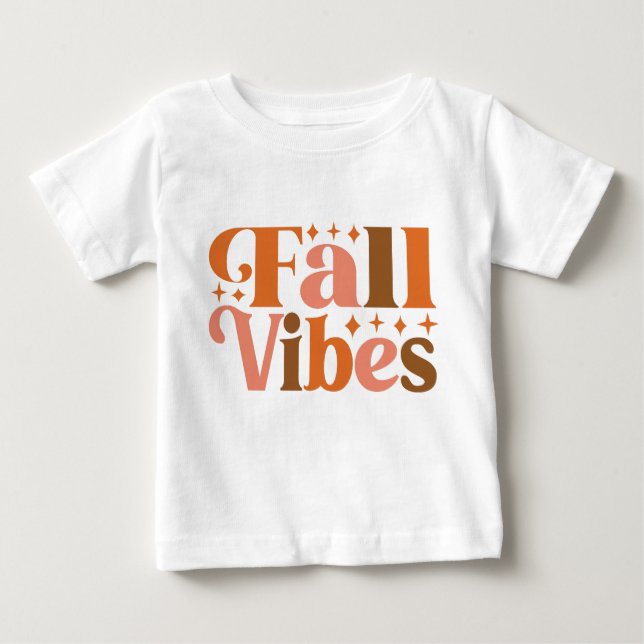 Fall Vibes Baby T-shirt (Vorderseite)