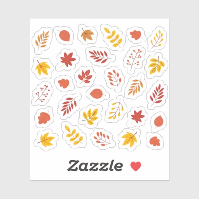 Fall Vibes Blätter Gemütliches Herbst Deko ästheti Aufkleber (Blatt)