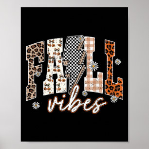 Fall Vibes Blitzlicht Blume Erntedank Herbst Le Poster