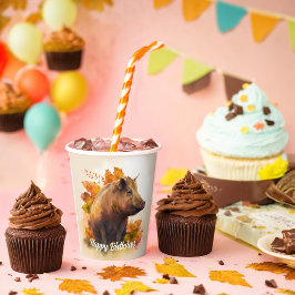 Fall vibes Boar - Geburtstag Pappbecher