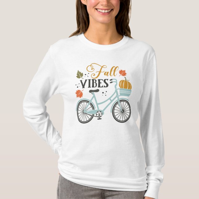 Fall Vibes by Bicycle T-Shirt (Vorderseite)