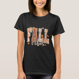 Fall Vibes Coquette Bow Pumpkin Erntedank Autum T-Shirt