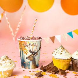 Fall vibes Deer - Geburtstag Pappbecher