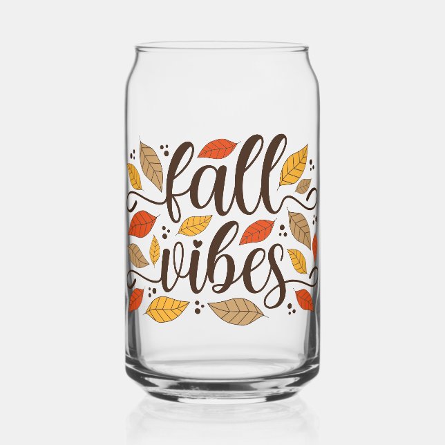 Fall Vibes Dosenglas (Vorderseite)