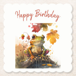 Fall vibes Frog - Geburtstag Untersetzer