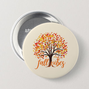 Fall Vibes - Gemütlicher Fall Tree Button