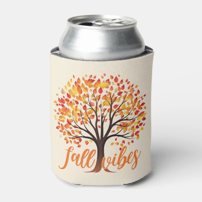 Fall Vibes - Gemütlicher Fall Tree Dosenkühler (Kanne Vorderseite)