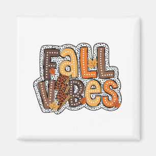 Fall Vibes Herbstlaubs Pumpkin Gewürz Erntedank Magnet