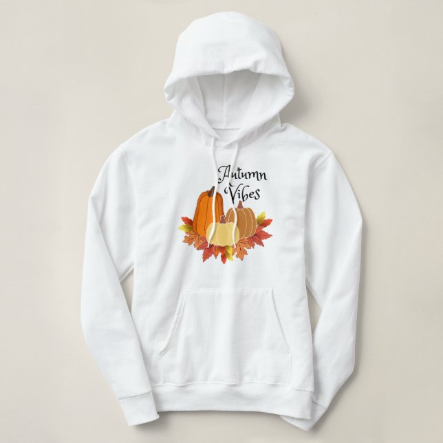 Fall Vibes Hooded Sweatshirt. Autumn Vibes Hoodie (Design vorne)