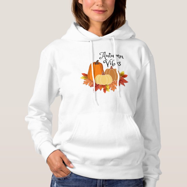 Fall Vibes Hooded Sweatshirt. Autumn Vibes Hoodie (Vorderseite)