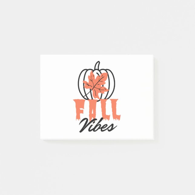 Fall Vibes Post-it Klebezettel (Vorderseite)