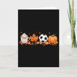 Fall Vibes Pumpkin Gewürz Fußball Halloween L Herb Karte