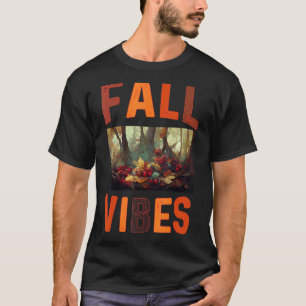 Fall Vibes Retro Pumpkin Gewürzkaffee Herbst Danke T-Shirt