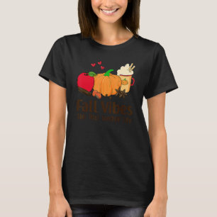 Fall Vibes & That Lunch Lady Life Erntedank Pum T-Shirt