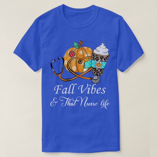 Fall Vibes & That Nurlife Fall Saison Herbst Nu T-Shirt (Design vorne)