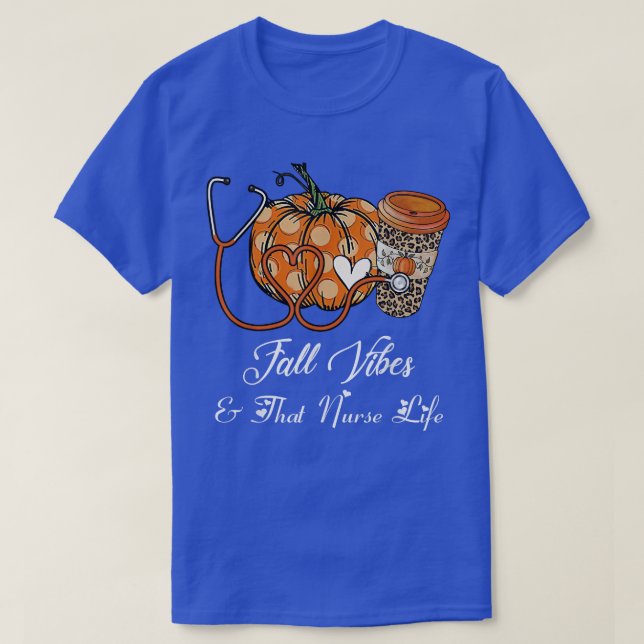 Fall Vibes & That Nurlife Fall Saison Herbst Nu T-Shirt (Design vorne)