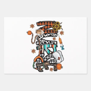 Fall Vibes that Nurlife Nurse Fall Saison Autum Geschenkpapier Set