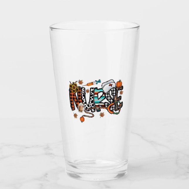 Fall Vibes that Nurlife Nurse Fall Saison Autum Glas (Vorderseite)