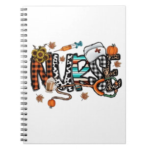 Fall Vibes that Nurlife Nurse Fall Saison Autum Notizblock
