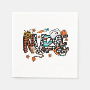 Fall Vibes that Nurlife Nurse Fall Saison Autum Serviette