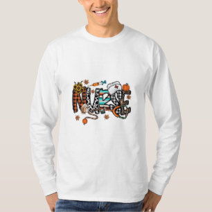 Fall Vibes that Nurlife Nurse Fall Saison Autum T-Shirt