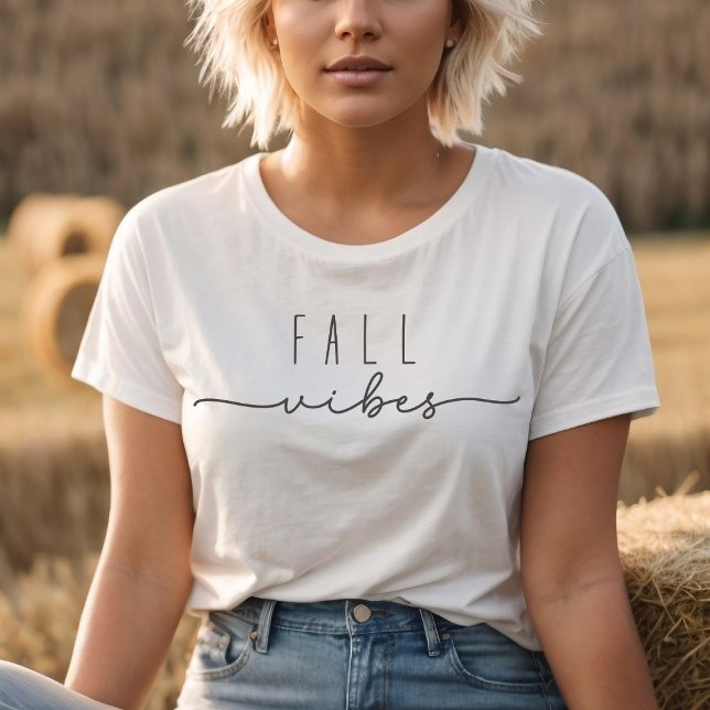 Fall Vibes Trendy Minimalistisch T-Shirt (Von Creator hochgeladen)
