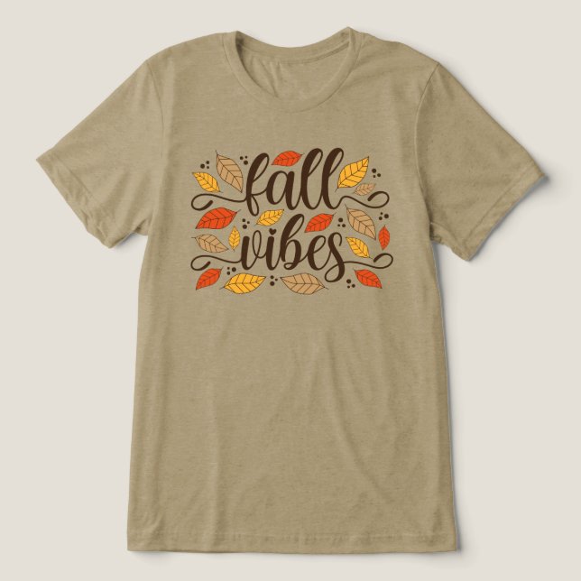 Fall Vibes Tri-Blend Shirt (Design Vorderseite)