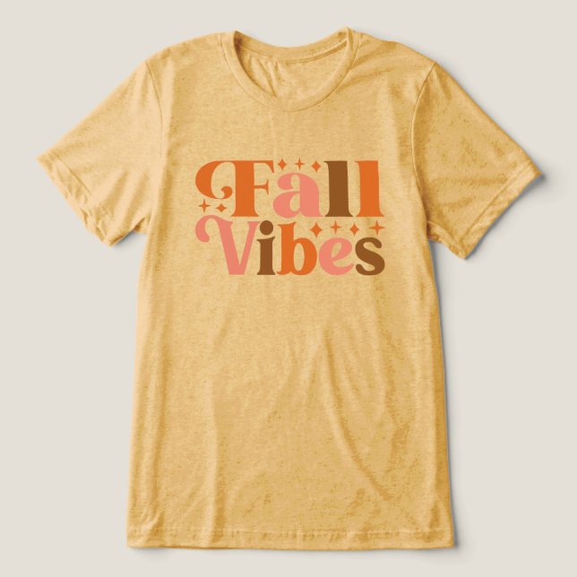 Fall Vibes Tri-Blend Shirt (Design Vorderseite)