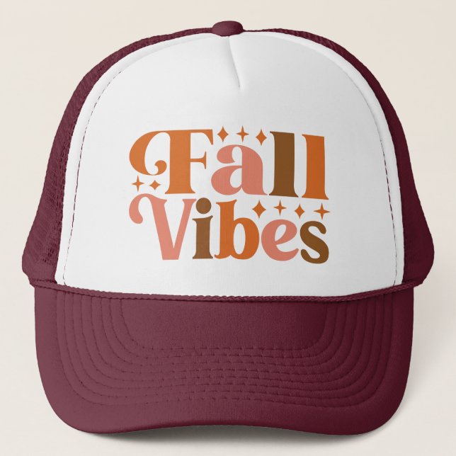 Fall Vibes Truckerkappe (Vorderseite)