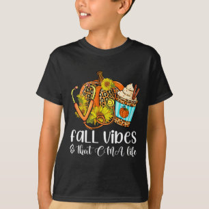 Fall Vibes und dass Cma Life Leopard Pumpkin Seaso T-Shirt