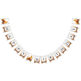 Fall Vibes Wasserfarbe Fasan - Geburtstag Wimpelkette