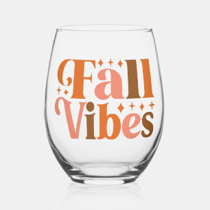 Fall Vibes Weinglas Ohne Stiel