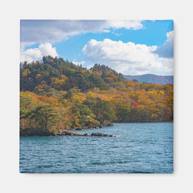 Fall View Avenue Lake Towada Japan Magnet (Vorne)