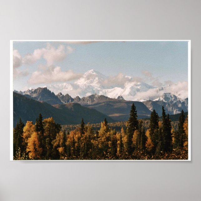 Fall View of Denali, McKinley Poster (Vorne)