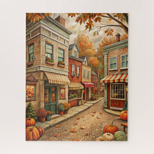 Fall Village Street Puzzle