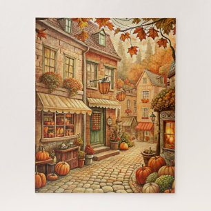 Fall Village Street Puzzle