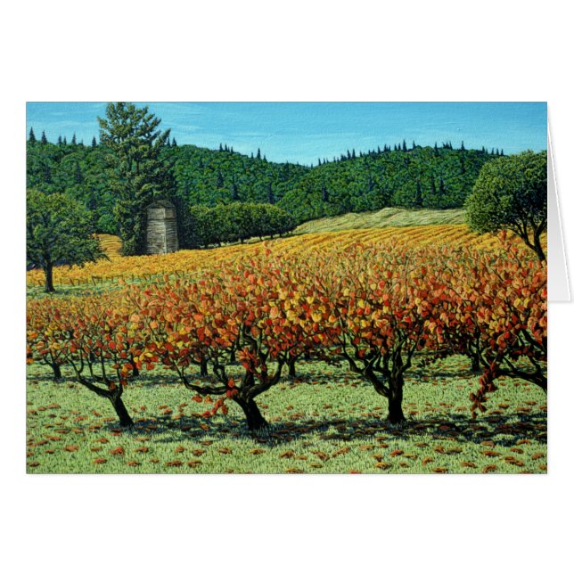 Fall Vineyard Card (Vorderseite (Horizontal))