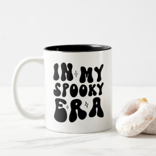 Fall Vintag in meiner Spookia Zeit Retro Halloween Zweifarbige Tasse